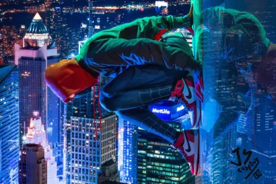 Bold Definition Wallpaper World Wallpaper 4K 3840x2560 A, High-definition, Desktop, Wallpaper, Featuring, Miles, Morales, Spider-man, Into, Spider-verse, Wearing, Hoodie, Gray, Brown, White, Landscape, 4k