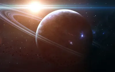 Planet Space Sci Planetary Ring Wallpaper 4K, Space category
