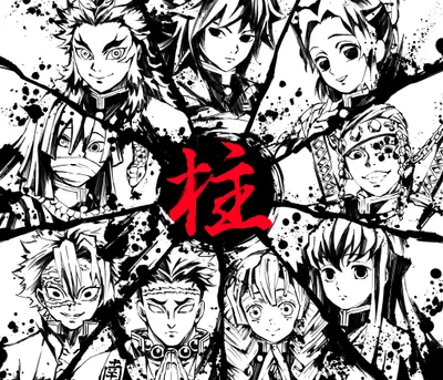 Bold Illustrated Wallpaper Abstract Wallpaper 4K 4092x3504 Hd, Desktop, Wallpaper, Featuring, Illustrated, Characters, Tengen, Uzui, Shinobu, Kochou, Sanemi, Shinazugawa, White, Gray, Square, 4k