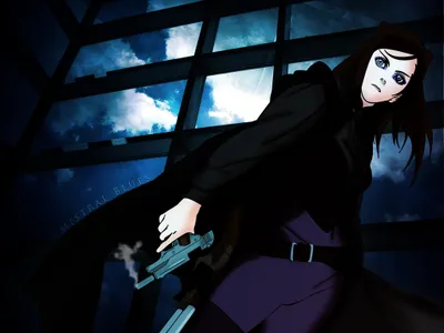 Anime Ergo Proxy Gun Dark Black/Dark Wallpaper 4K 2048x1536 Anime, Ergo, Proxy, Gun, Dark, Hd, Desktop, White, Landscape, Full HD