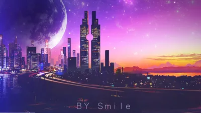 Dark Anime Wallpaper World Wallpaper 4K 1920x1080 Hd, Anime, Cityscape, Wallpaper, Featuring, A, Futuristic, Skyline, Under, Large, Moon, Vibrant, White, Ultrawide, Full HD