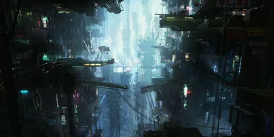 Futuristic Sci Cityscape World Wallpaper 4K 1920x960 Futuristic, Sci‑fi, Cityscape, With, Towering, Buildings, And, Elevated, Walkways, Bathed, Blue, Light, White, Ultrawide, Full HD
