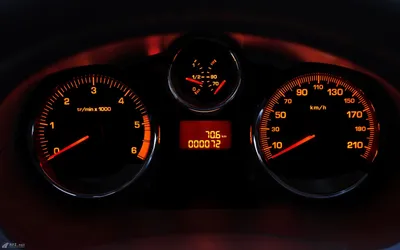 Close Peugeot Car Dashboard Illuminated Cars Wallpaper 4K 1920x1200 Close-up, Hd, Wallpaper, Of, A, Peugeot, 206, Car, Dashboard, Featuring, Illuminated, Tachometer, Brown, Black, Ultrawide, Full HD