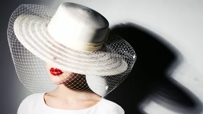 Stylish Woman Wearing White Black/Dark Wallpaper 4K 1920x1080 Hd, Pc, Desktop, Wallpaper, Featuring, A, Stylish, Woman, Wearing, White, Hat, Veil, Ultrawide, Full HD