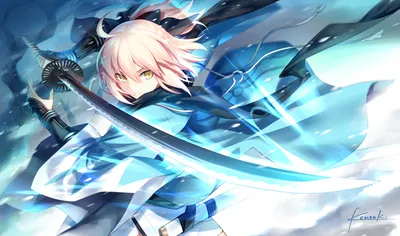 Moody Sakura Wallpaper Abstract Wallpaper 4K 1920x1133 Hd, Desktop, Wallpaper, Featuring, Sakura), Saber, Also, Known, Okita, Souji, Fate, Koha-ace, White, Ultrawide, Full HD