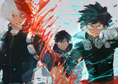 Tenya Iida Izuku Midoriya Abstract Wallpaper 4K 1920x1358 Hd, Desktop, Wallpaper, Featuring, Tenya, Iida, Izuku, Midoriya, Shoto, Todoroki, Anime, Hero, Black, White, Landscape, Full HD