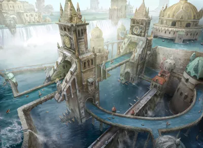 Fantasy City Towering World Wallpaper 4K 2000x1462 Hd, Pc, Desktop, Wallpaper, Featuring, A, Fantasy, City, Towering, Buildings, Bridges, Over, White, Landscape, Full HD