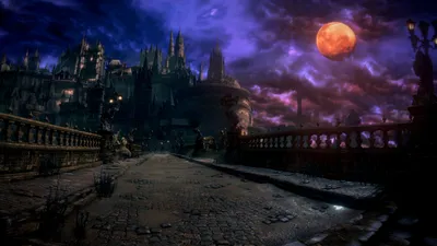 Dark Fantasy Moonlit Fantasy Wallpaper 4K 2843x1600 Dark, Fantasy, Hd, Pc, Wallpaper, Featuring, A, Moonlit, Night, Clouds, Glowing, Full, Orange, Red, Ultrawide, QHD