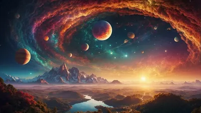 Vivid Space Wallpaper Wallpaper 4K, Space category