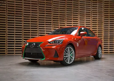 Red Lexus Sedan Before Wooden Cars Wallpaper 4K 3507x2481 Red, Lexus, Is, Sedan, Parked, Before, A, Wooden, Slatted, Wall, Quad, Desktop, Gray, Landscape, QHD