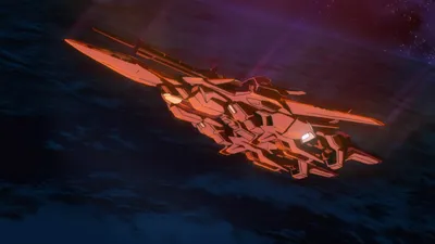 Anime Gundam Detailed Red Spaceship Space Wallpaper 4K 1920x1080 Hd, Anime, Gundam, Desktop, Wallpaper, Featuring, A, Detailed, Red, Spaceship, Flying, Through, Orange, Ultrawide, Full HD