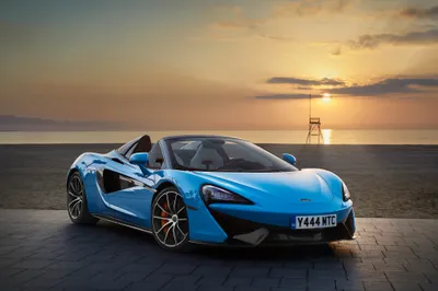 Blue Mclaren 570s Supercar Paved Cars Wallpaper 4K 4096x2731 A, Blue, Mclaren, 570s, Supercar, Parked, On, Paved, Surface, During, Sunset, Showcased, Gray, Landscape, 4k