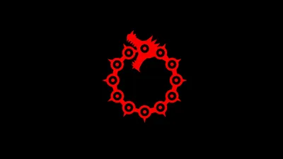Minimalist Red Dragon Logo Representing Minimal Wallpaper 4K 1920x1080 A, Minimalist, Hd, Desktop, Wallpaper, Featuring, Red, Dragon, Logo, Representing, Meliodas, Anime, Black, Ultrawide, Full HD