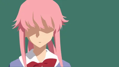 Crisp Minimalist Wallpaper Minimal Wallpaper 4K 16000x9000 Minimalist, Hd, Wallpaper, Of, Yuno, Gasai, From, The, Anime, Future, Diary, Mirai, Green, Pink, Gray, Ultrawide, 4k