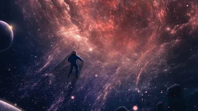 Man Deep Space Wallpaper 4K, Space category