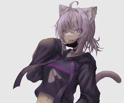 Radiant Hololive Wallpaper Abstract Wallpaper 4K 2950x2458 Hololive, Nekomata, Okayu, Anime, Virtual, Youtuber, Hd, Desktop, White, Black, Brown, Square, QHD