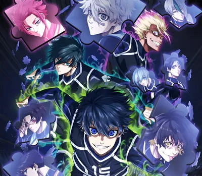 Isagi Yoichi Other Characters Anime Abstract Wallpaper 4K 3396x2960 Hd, Pc, Desktop, Wallpaper, Featuring, Isagi, Yoichi, And, Other, Characters, Anime, Blue, White, Gray, Square, QHD