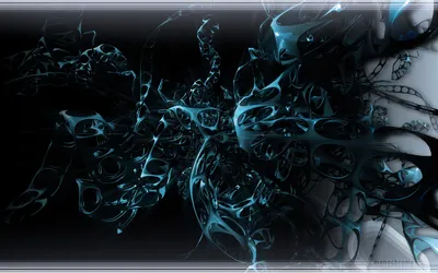 Dreamy Blue Wallpaper Black/Dark Wallpaper 4K 1680x1050 Blue, Dark, Cgi, 3d, Abstract, Turquoise, Desktop, Gray, Ultrawide