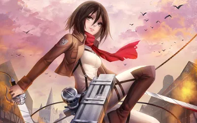 Mikasa Ackerman Anime Attack Titan Animals Wallpaper 4K 1920x1200 Hd, Desktop, Wallpaper, Featuring, Mikasa, Ackerman, From, The, Anime, Attack, Titan, Set, White, Ultrawide, Full HD
