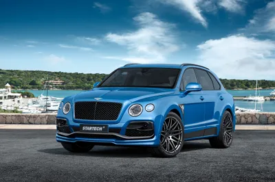 Sleek Blue Wallpaper Abstract Wallpaper 4K 4096x2731 A, Blue, Bentley, Bentayga, Suv, Parked, Near, Waterfront, Showcased, Ultra, Desktop, Brown, White, Landscape, 4k