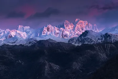 Majestic Mountain Range Bathed Nature Wallpaper 4K 1920x1280 Hd, Pc, Desktop, Wallpaper, Showcasing, A, Majestic, Mountain, Range, Bathed, Soft, Purple, Gray, Brown, Landscape, Full HD