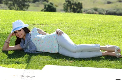 Radiant Selena Wallpaper Nature Wallpaper 4K 3150x2100 A, Hd, Desktop, Wallpaper, Featuring, Selena, Gomez, Lounging, Green, Grass, Wearing, White, Pink, Yellow, Landscape, QHD