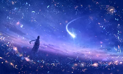 Dazzling Night Fantasy World Anime Fantasy Wallpaper 4K 1920x1160 A, Dazzling, Hd, Night, Scene, Of, Fantasy, World, Anime, Style, Features, Character, Red, Pink, Ultrawide, Full HD