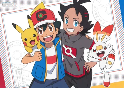 Dark Anime Wallpaper Black/Dark Wallpaper 4K 2048x1447 Anime-style, Hd, Wallpaper, Featuring, Ash, Ketchum, With, Pikachu, Goh, Scorbunny, Both, Smiling, White, Landscape, Full HD