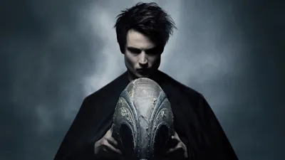 Cloaked Figure Show Sandman Abstract Wallpaper 4K 3840x2160 Cloaked, Figure, From, The, Tv, Show, Sandman, Holds, Ornate, Helmet, Against, Misty, Gray, Ultrawide, 4k