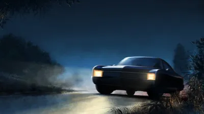 Bold Sleek Wallpaper Black/Dark Wallpaper 4K 1920x1080 Hd, Desktop, Wallpaper, Featuring, A, Sleek, Car, Driving, Dark, Foggy, Road, Night, White, Brown, Ultrawide, Full HD