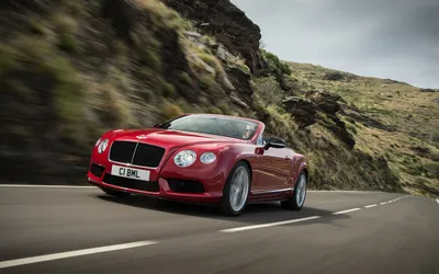 Red Bentley Continental Cars Wallpaper 4K 2560x1600 Red, Bentley, Continental, Gt, V8, Convertible, Driving, Along, Winding, Mountain, Road, Vehicle, Gray, White, Ultrawide, QHD