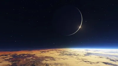 Moon Space Cave Wallpaper 4K, Space category