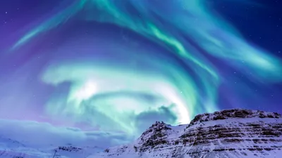 Vivid Green Blue Aurora Borealis Space Wallpaper 4K 1920x1080 Hd, Desktop, Wallpaper, Vivid, Green, And, Blue, Aurora, Borealis, Sweeping, Across, Starry, White, Gray, Ultrawide, Full HD