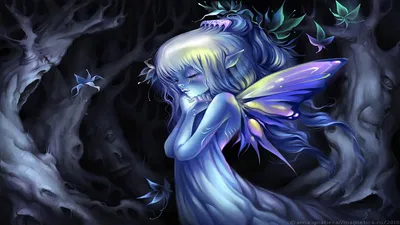 Whimsical Fairy Butterfly Wings Fantasy Wallpaper 4K 1920x1080 A, Whimsical, Fairy, With, Butterfly, Wings, Stands, In, Dark, Enchanted, Forest, Surrounded, Gray, Pink, Ultrawide, Full HD