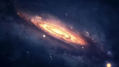 Golden Simple Wallpaper Wallpaper 4K, Space category