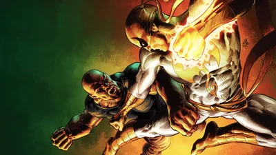 Bold Comic Wallpaper Abstract Wallpaper 4K 1920x1080 Comic, Power, Man, And, Iron, Fist, Hd, Desktop, White, Yellow, Ultrawide, Full HD
