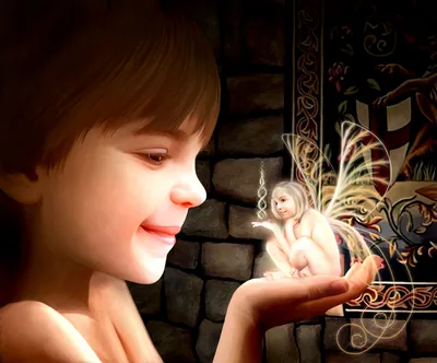 Fantasy Close Smiling Child Fantasy Wallpaper 4K 3000x2493 Hd, Fantasy, Pc, Wallpaper, Showing, A, Close-up, Of, Smiling, Child, Holding, Glowing, White, Square, QHD