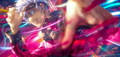 Intense Dynamic Anime Character Jujutsu Abstract Wallpaper 4K 3000x1443 Hd, Pc, Desktop, Wallpaper, Featuring, An, Intense, Dynamic, Anime, Character, Jujutsu, Kaisen, White, Black, Ultrawide, QHD