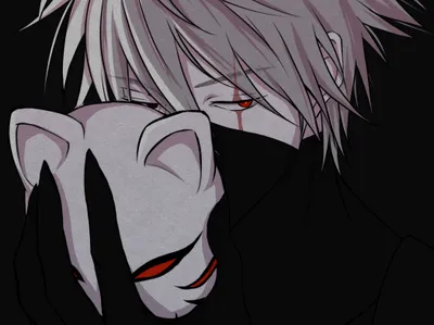 Serene Minimalist Wallpaper Black/Dark Wallpaper 4K 2100x1574 Minimalist, Dark, Anime, Hd, Wallpaper, Featuring, Kakashi, Hatake, Naruto, Holding, White, Fox, Gray, Landscape, Full HD