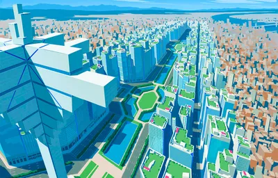 City Promare World World Wallpaper 4K 2254x1440 City, Promare, Blue, White, Ultrawide, Full HD
