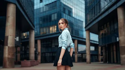 Epic Brunette Wallpaper World Wallpaper 4K 2048x1152 A, Hd, Desktop, Wallpaper, Featuring, Brunette, Woman, Skirt, Named, Kseniya, Kokoreva, Standing, Gray, Ultrawide, Full HD