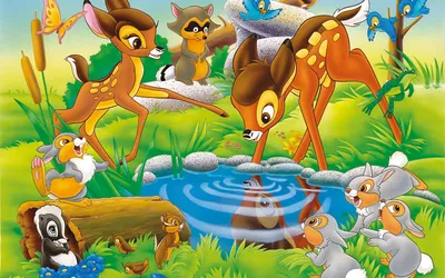 Misty Characters Wallpaper Animals Wallpaper 4K 1920x1200 Hd, Pc, Desktop, Wallpaper, Featuring, Characters, From, The, Movie, Bambi, Showing, Friends, Red, Green, Ultrawide, Full HD