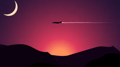 Golden Minimalist Wallpaper Nature Wallpaper 4K 1920x1080 A, Minimalist, Hd, Wallpaper, Featuring, Military, Airplane, Soaring, Against, Vibrant, Sunset, Backdrop, Black, Brown, Ultrawide, Full HD