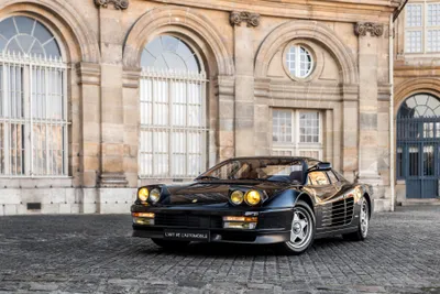 Golden Black Wallpaper Cars Wallpaper 4K 3600x2400 Black, Ferrari, Testarossa, Supercar, Parked, On, Cobblestone, In, Front, Historic, Building, Captured, White, Gray, Landscape, QHD