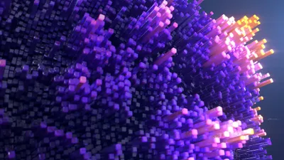 Abstract Purple Pattern Field Abstract Wallpaper 4K 3840x2160 4k, Ultra, Hd, Abstract, Purple, Pattern, A, Field, Glowing, Voxel, Pillars, Brown, Orange, Ultrawide