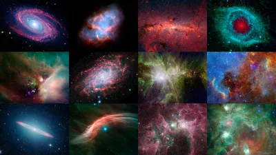 Misty Collage Wallpaper Wallpaper 4K, Space category