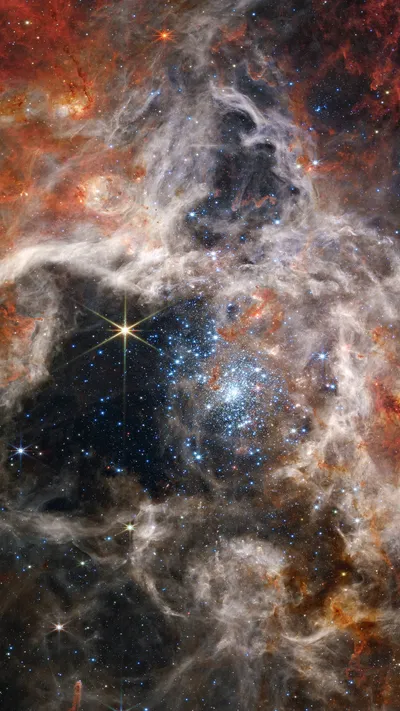 Bold Nebula Wallpaper Space Wallpaper 4K 1080x1920 Gray