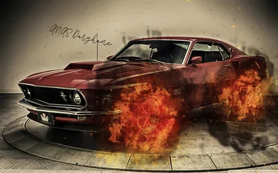 Mustang Fire Abstract Abstract Wallpaper 4K 1680x1050 Ford, Mustang, Fire:, Gray, Ultrawide