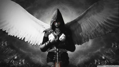 Fantasy Angel Warrior Fantasy Wallpaper 4K 1920x1080 Hd, Desktop, Wallpaper, Of, A, Fantasy, Angel, Warrior, Armor, Standing, Spread, Wings, White, Ultrawide, Full HD