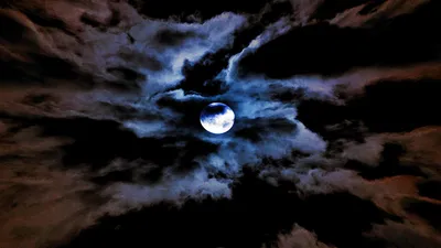 Bright Dark Wallpaper Black/Dark Wallpaper 4K 1920x1080 Hd, Pc, Desktop, Wallpaper, And, Background, Dark, Blue, Night, Sky, Swirling, Clouds, White, Gray, Ultrawide, Full HD